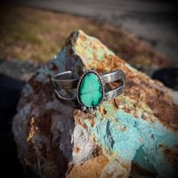 Image 2 of Split Emerald Variscite Cuff- 5.75”