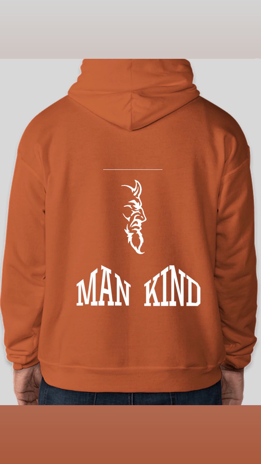 MEN S SAFETYORANGE OVER HEAD HOODIE SUAV mankindmerch