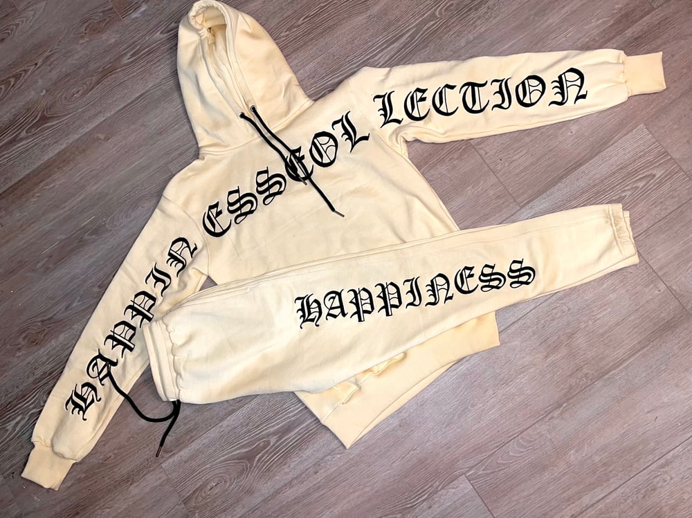 Image of Cream Happiness Unisex Sweatsuit 