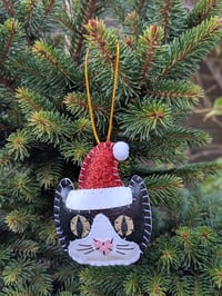 Image 4 of Santa Cat Decoration