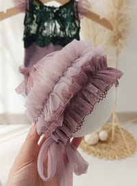 Image 4 of Photo prop | Newborn photoshooting set |  Zelda | purple | green