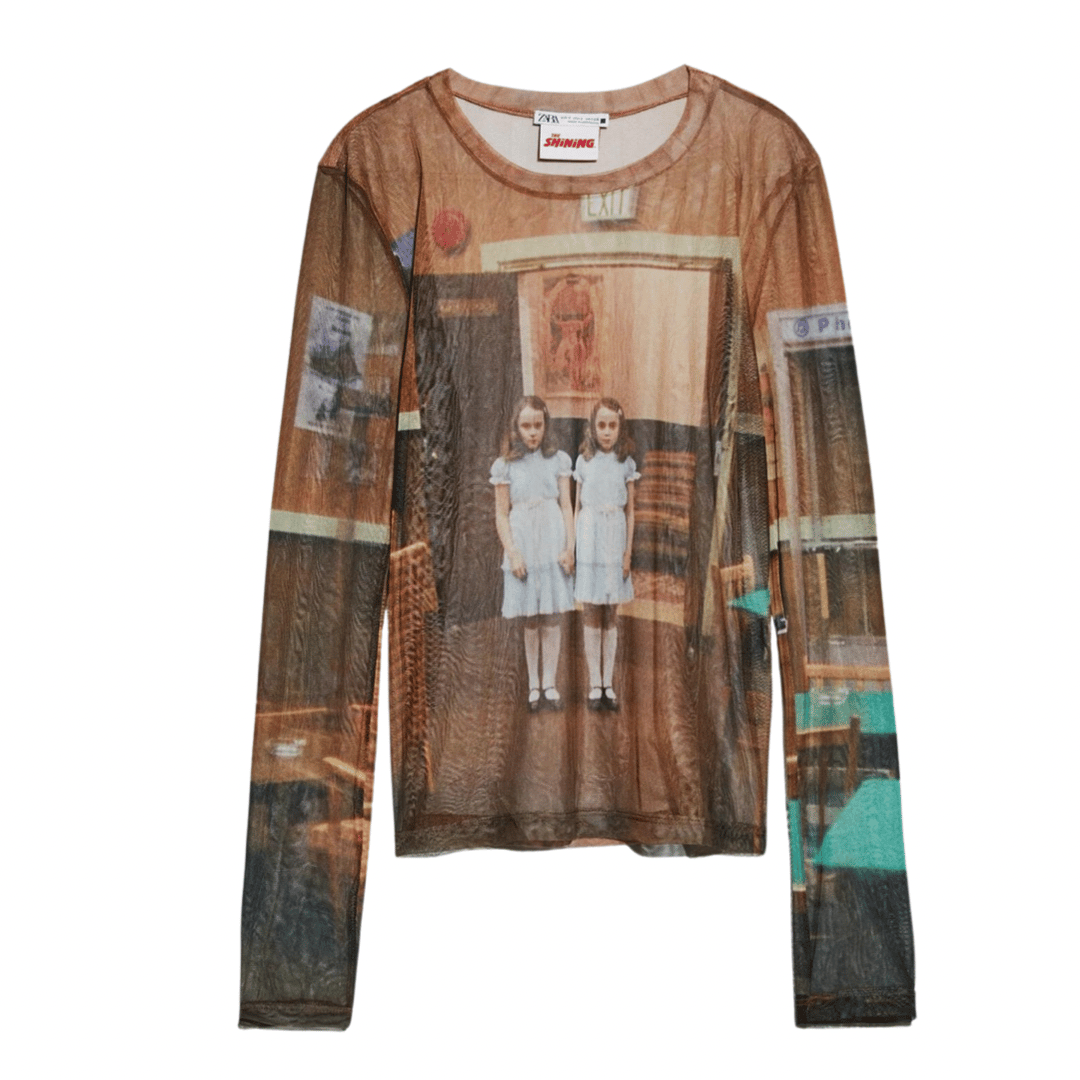 The Shining' Print Mesh Top | Lamb Vintage The Shining' Print Mesh Top | Lamb Vintage