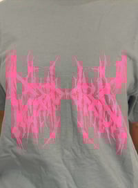 Image 1 of Pink logo Grey shirt 