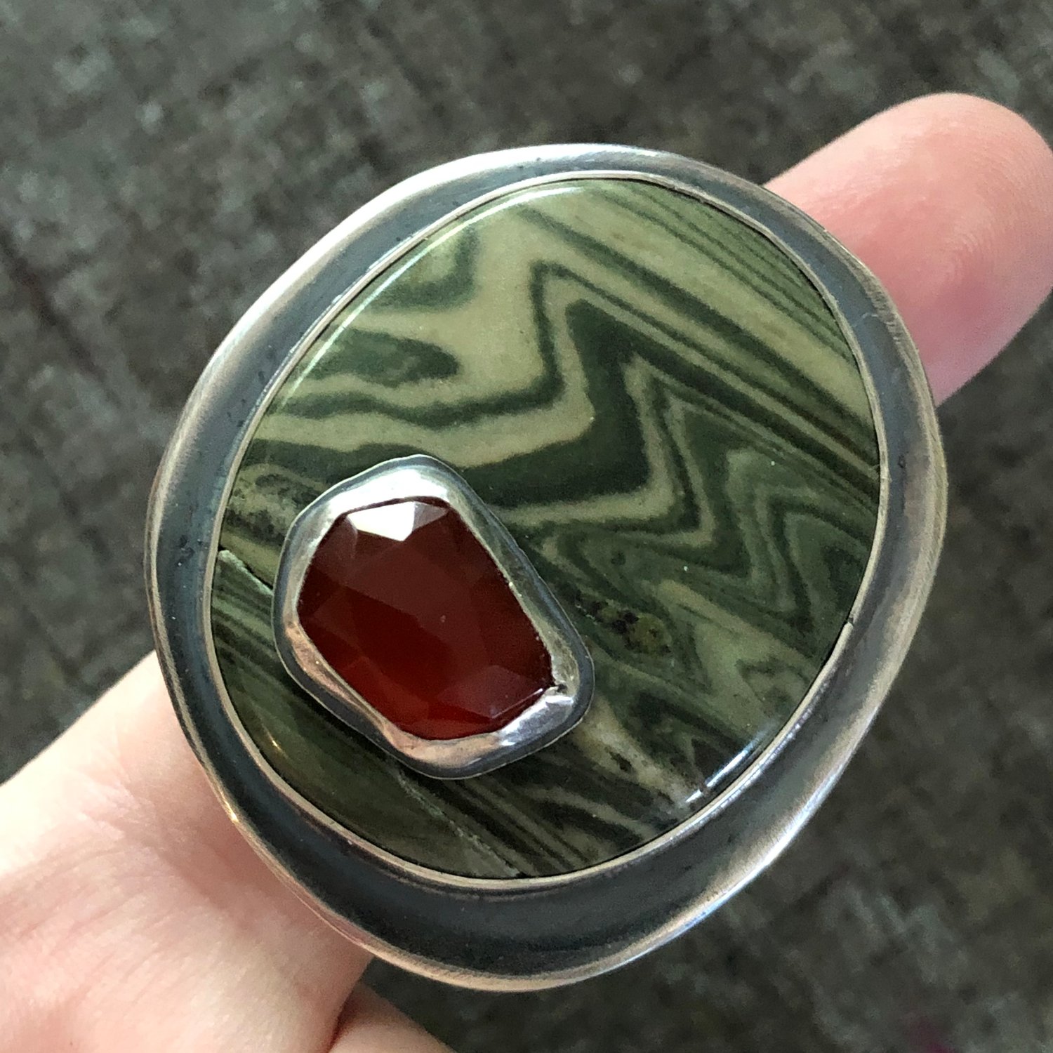Image of Stacked Stone Ring