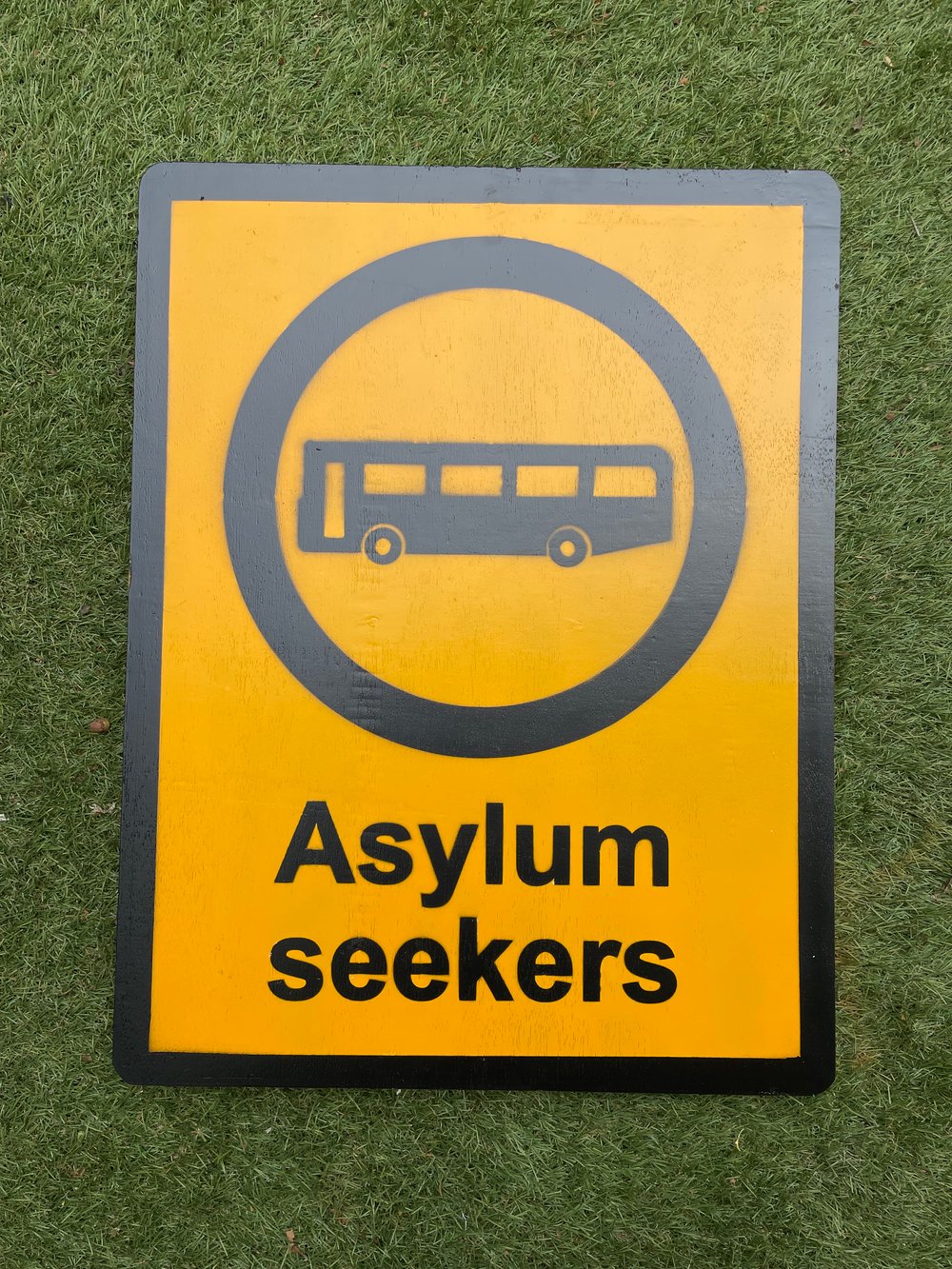 Image of Asylum Seekers street sign 