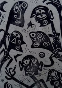 Image 3 of forest party print