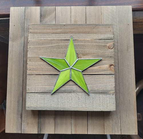 Image of Opaque Solid Star-stained glass