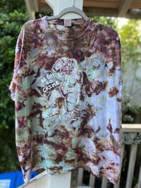 Image 1 of 2XL Godzilla Be Gay Do Crime Tie Dye Shirt E8