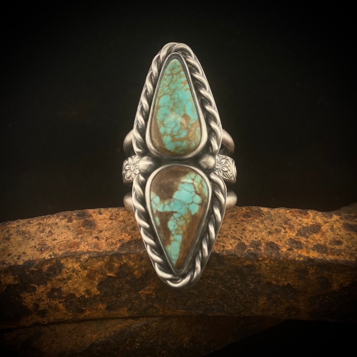 Number 8 Turquoise Ring