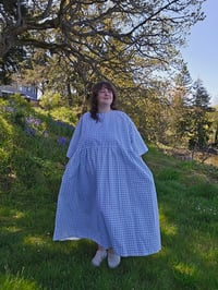 Image 1 of Mint Gingham Boxy Dress