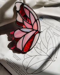 Image 3 of Glass Hus Butterfly Wing PATTERN *Hobby License*