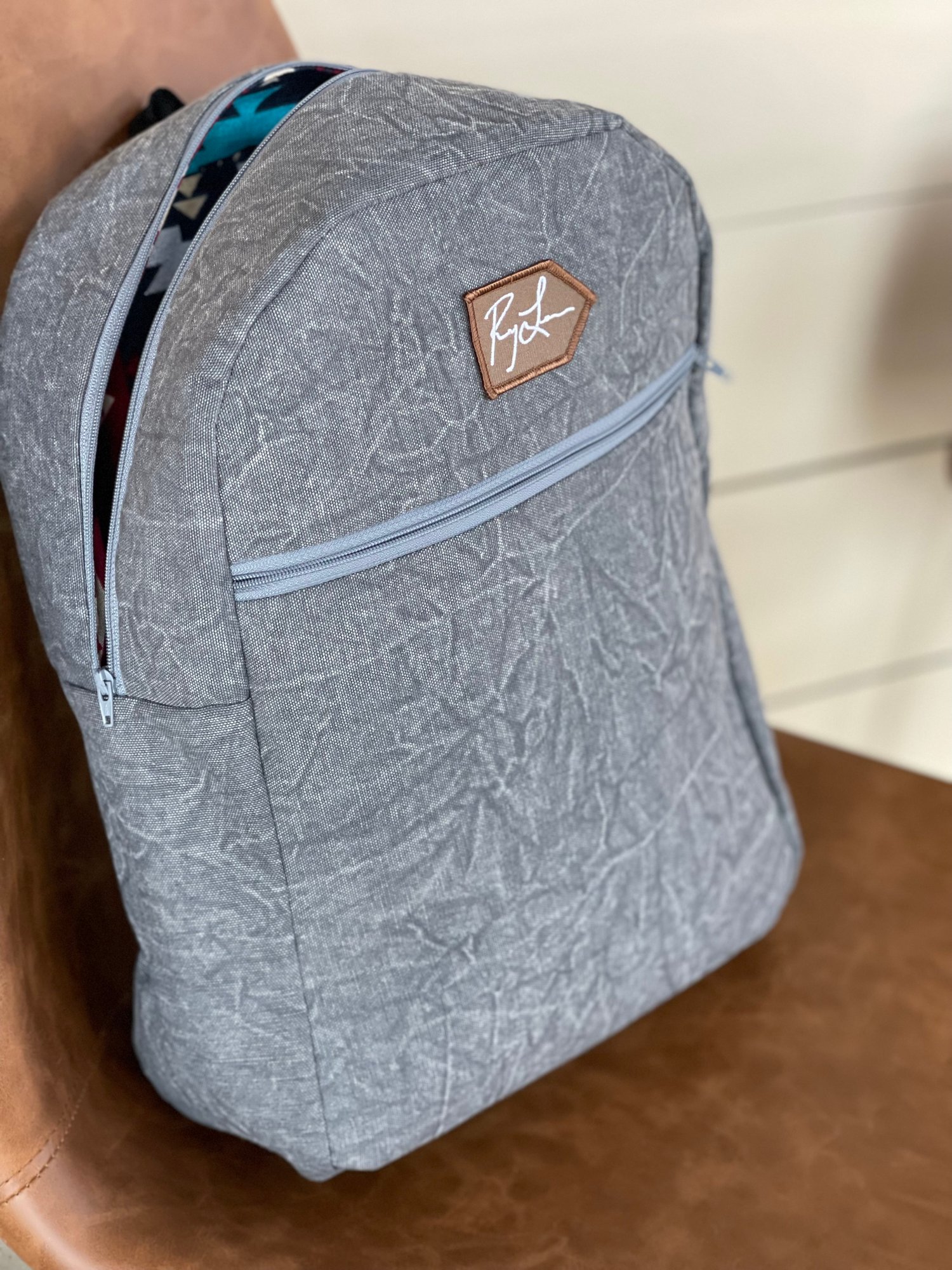Image of “The Original” Backpack-Charcoal Gray Jean