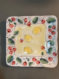 large, hanging square plate