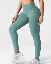 Image 4 of Sculpt Leggings- Green