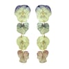 pastel pansy drop earrings 