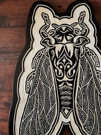 Image 3 of Cicada Woodcut 