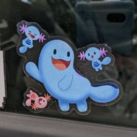 Image 3 of Wooper and Quagsire clear sticker