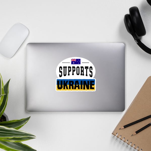 Image of Australia supports Ukraine Sticker