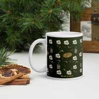 Image 3 of Mug blanc brillant personnalisé "rose de noël"