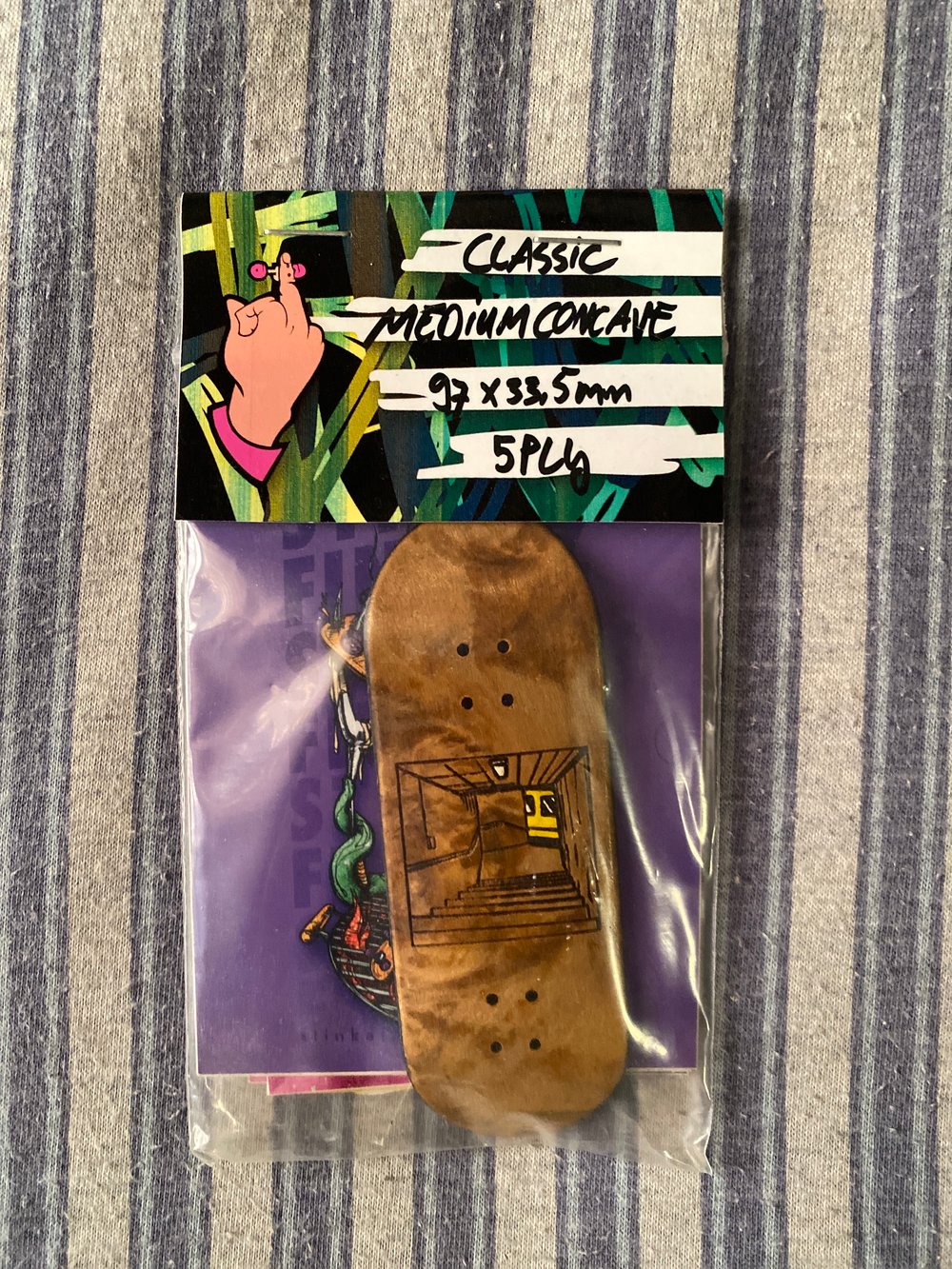 Image of Stinkefingaz classic logo deck 