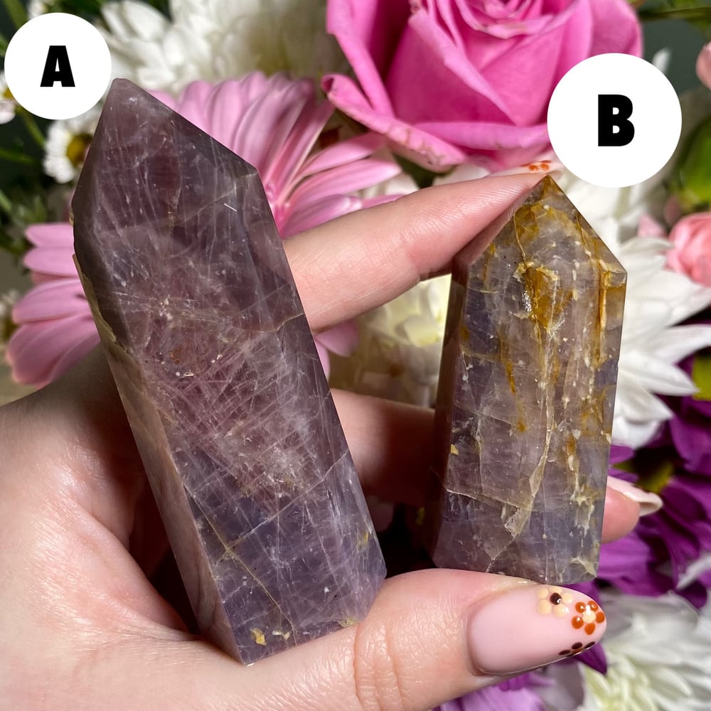 Image of Purple Rose Quartz Tower