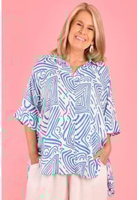Image 6 of Squiggle Top Black or Blue 
