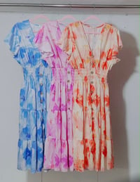 Lilly- V Neck Angel Sleeve Midi Dress 