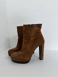 Image 5 of PRADA brown suede boots // 36