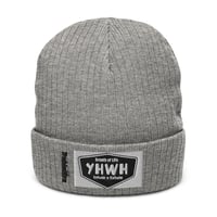 Image 3 of TrubledEra YHWH Ribbed knit beanie