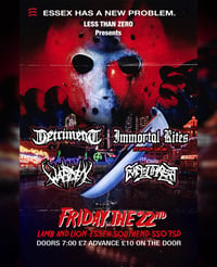 LTZ 012: Friday 22nd May - Detriment, Immortal Rites, Warden and Empty Threat