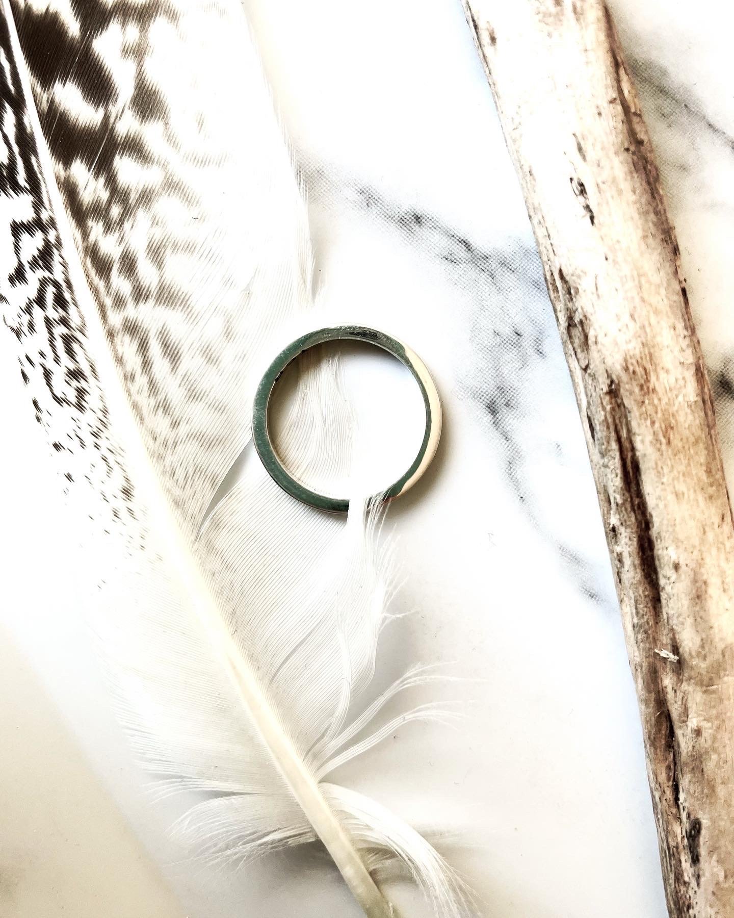 Image of Handmade Sterling Silver Slim Wedding Ring 925