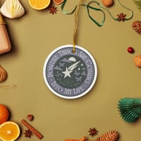 Image 1 of Positive Things Are Coming Into My Life Double-sided ceramic ornaments