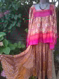 Image 10 of Gypset smock shocking pink oranges