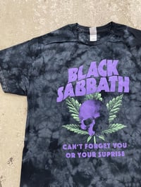 Image 1 of Black Sabbath - sweet leaf ONE OFF tie dye shirt