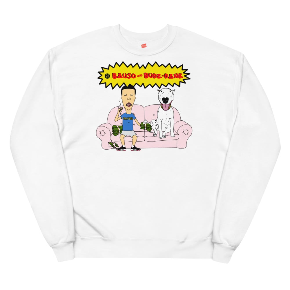 Image of BAUSO & BUDZ-DANK COUCH FLEECE SWEATSHIRT