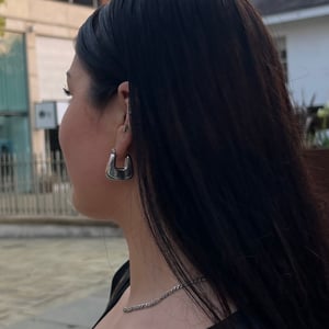 Image of SARA Hoops | 18k Gold Plated & Stainless Steel