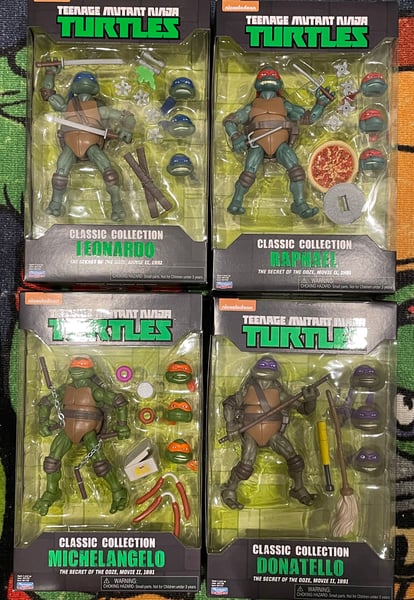 Image of Playmates TMNT Classic Collection The Secret of the Ooze Full Set Complete