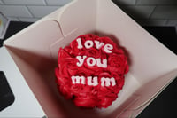 Image 1 of Mini 4” round Rosette Mother’s day cake