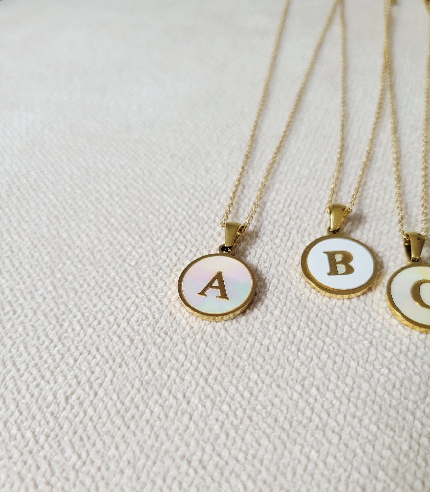 Image of Shelly Letter Necklace 