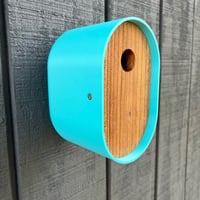 Image 5 of The Modern Teal Birdhouse