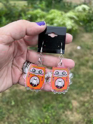 Halloween Gloombeez acrylic earrings