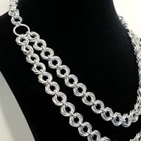 Image 2 of CHLORIS Layered Mobius Chainmail Necklace
