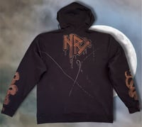 Image 2 of “FIRMILARS” BLEACH PAINTED PULLOVER HOODIE XL