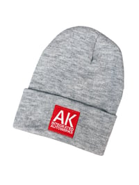 Image 1 of AK BEANIE IN LIGHT GRAY