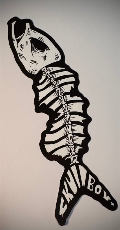 Image of NJ Bone Fish Sticker