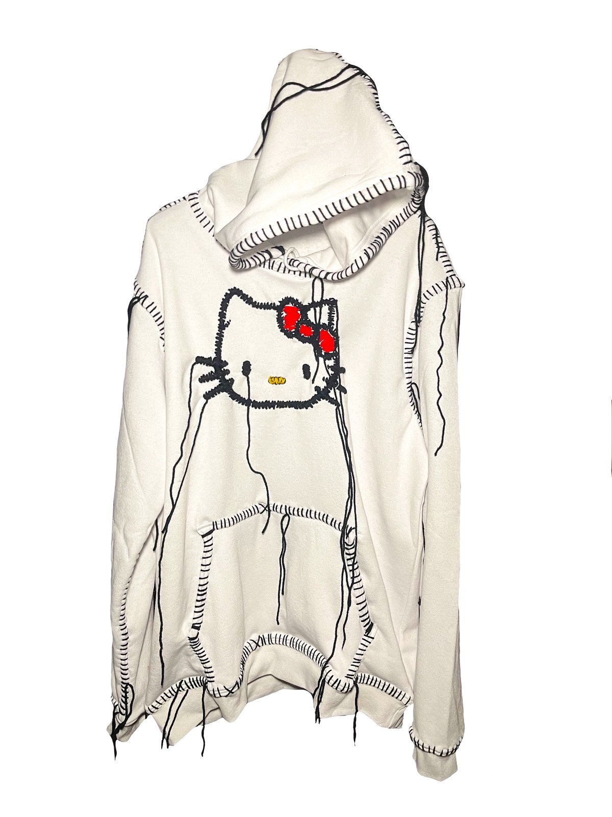 T.E.I.N. Clothing / THE END IS NEAR KITTY DRIP WHITE HOODIE