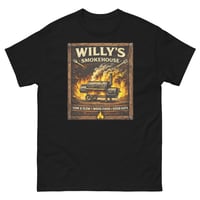 Image 2 of Willeys Smokehouse Unisex T-Shirt BBQ Fire Grill Graphic Tee