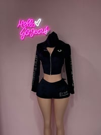 Image 2 of Black tru 2pc short bling