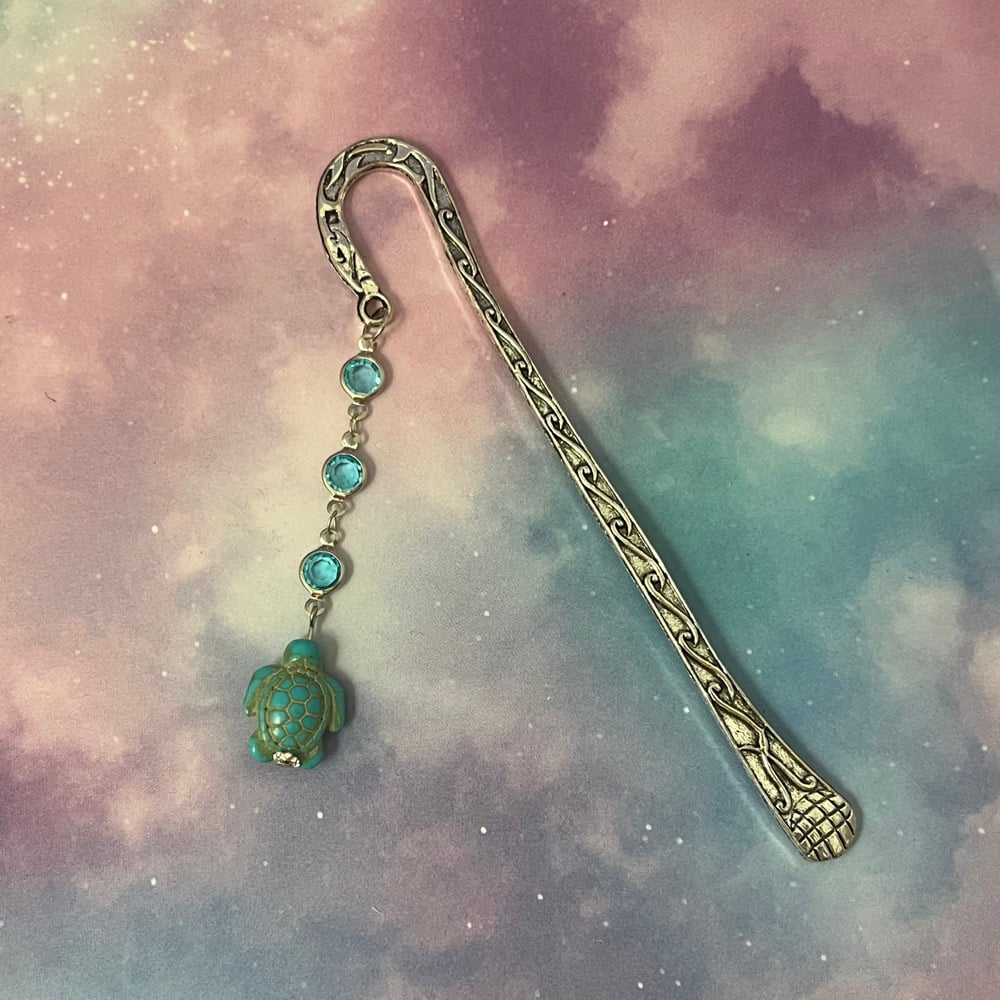 Image of Blue Turtle Large Bookmark