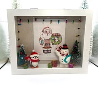 Image 1 of Retro Character Scene + Print Shadow Box